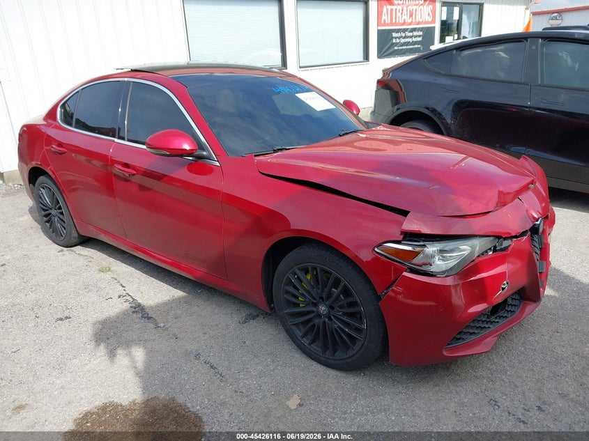 2017 Alfa romeo Giulia VIN ZARFAEEN8H7550242 IAAI salvage auction — NORMAL WEAR, Clear (Montana), sold $2,300 on 2026-07-30 (photo 1)