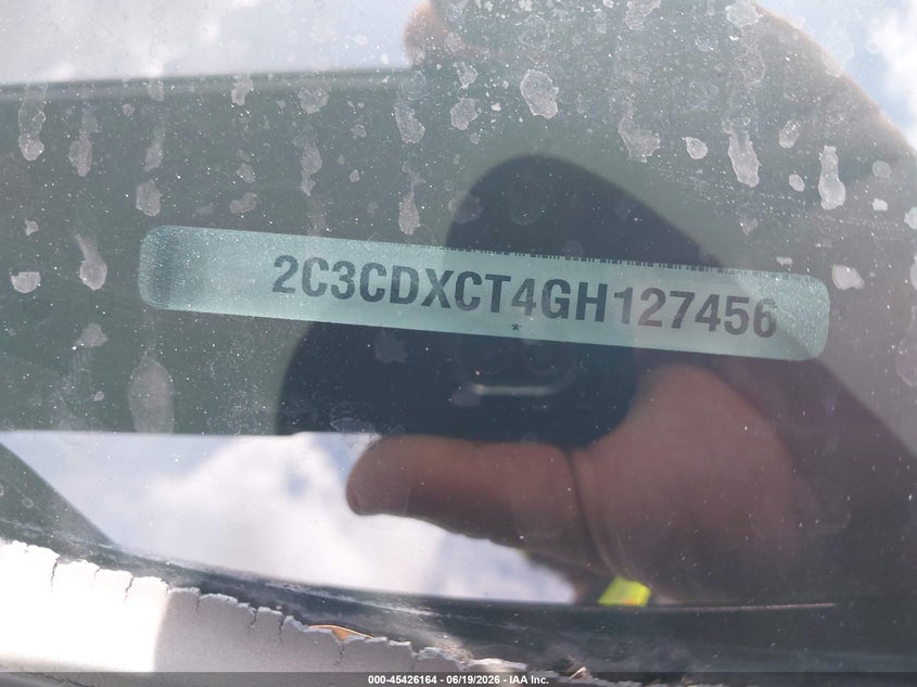 2016 Dodge Charger VIN 2C3CDXCT4GH127456 IAAI salvage auction — FRONT END, Salvage Title, sold $5,300 on 2026-07-23 (photo 9)