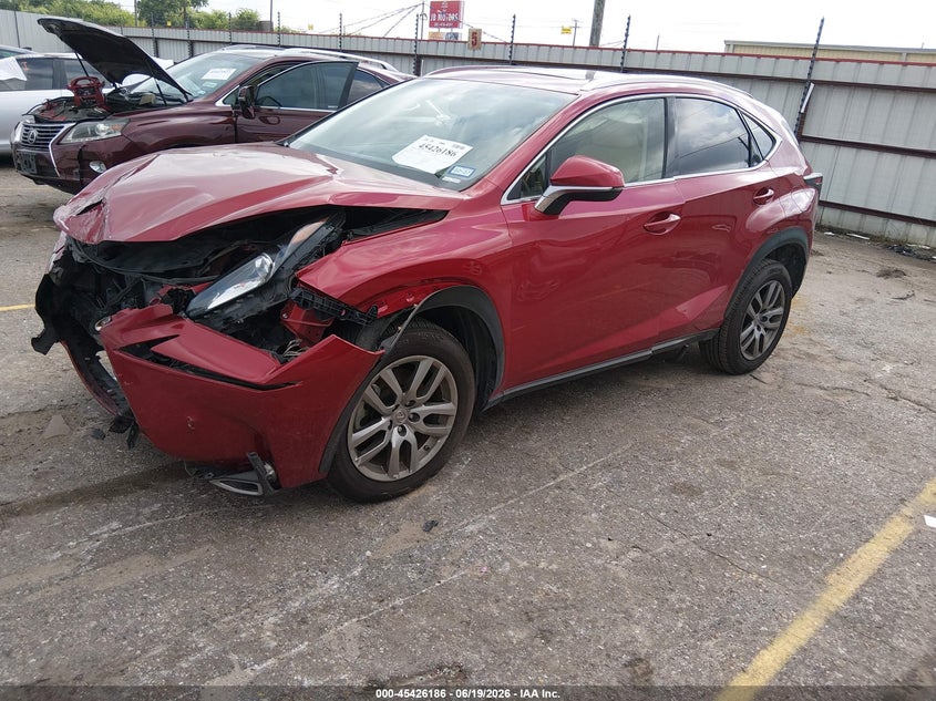 2016 Lexus Nx VIN JTJYARBZ8G2026809 IAAI salvage auction — FRONT END, Salvage (Texas), sold $3,700 on 2026-07-15 (photo 2)