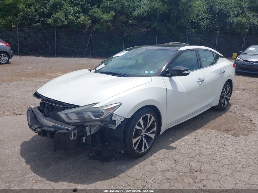 2017 Nissan Maxima VIN 1N4AA6AP0HC439957 IAAI salvage auction — RIGHT FRONT, Salvage Title, sold $3,000 on 2026-07-23 (photo 2)