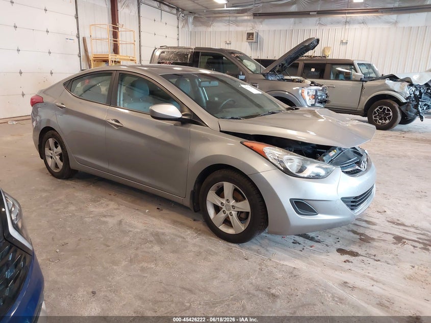 2013 Hyundai Elantra VIN KMHDH4AE4DU889956 IAAI salvage auction — FRONT END, Clear (Michigan), sold $900 on 2026-07-28 (photo 1)