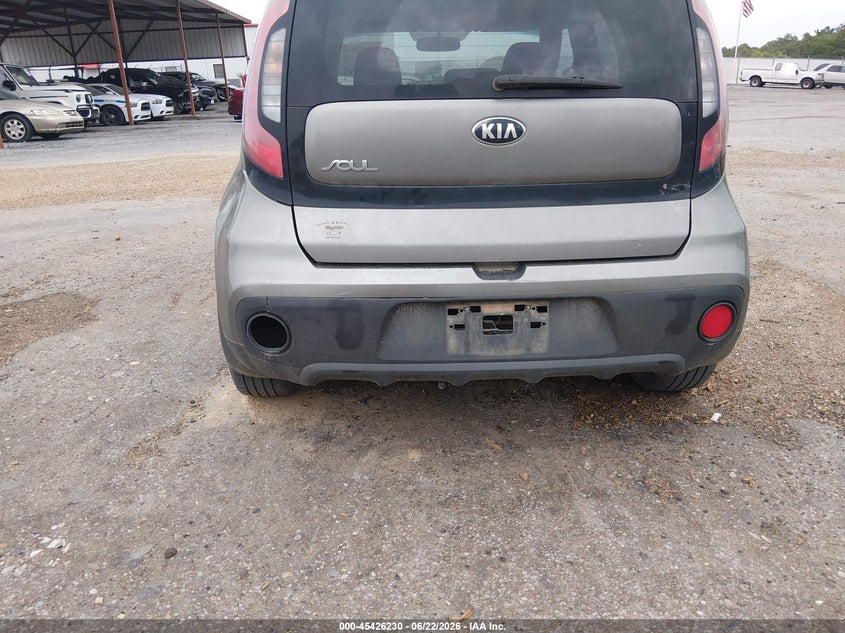 2017 Kia Soul VIN KNDJN2A23H7497050 IAAI salvage auction — NORMAL WEAR, Clear (Mississippi), sold $800 on 2026-08-01 (photo 6)