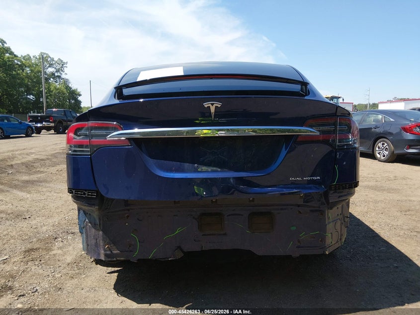 2020 Tesla Model x VIN 5YJXCBE28LF234162 IAAI salvage auction — REAR END, Salvage - 75% Or Less (Maryland), sold $15,300 on 2026-07-09 (photo 6)