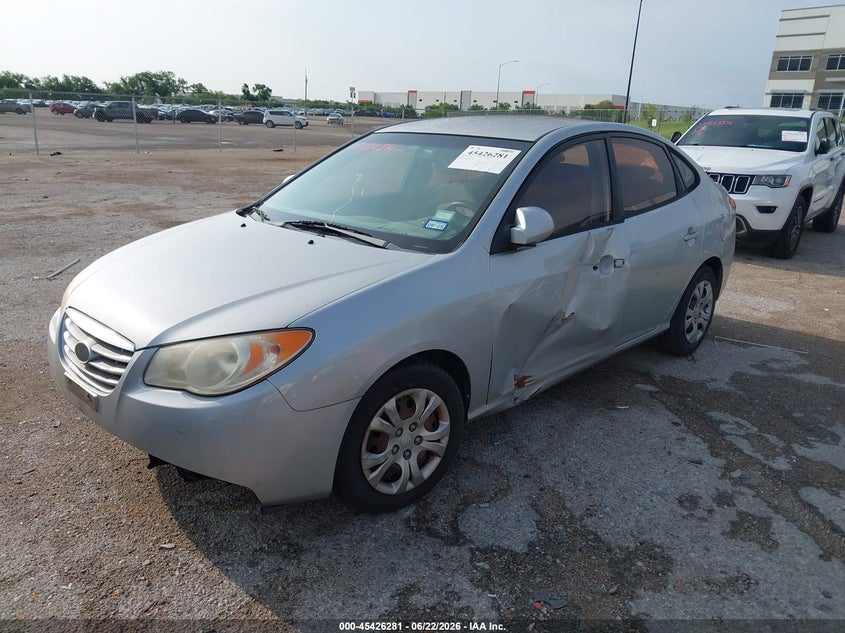 2010 Hyundai Elantra VIN KMHDU4AD8AU890526 IAAI salvage auction — FRONT & REAR, Salvage (Texas), sold $25 on 2026-07-28 (photo 2)