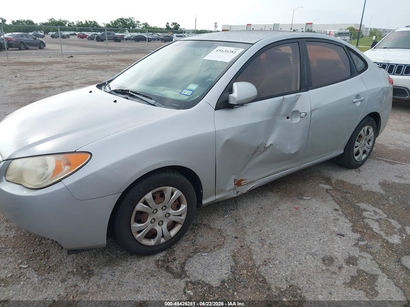 2010 Hyundai Elantra VIN KMHDU4AD8AU890526 IAAI salvage auction — FRONT & REAR, Salvage (Texas), sold $25 on 2026-07-28 (photo 6)