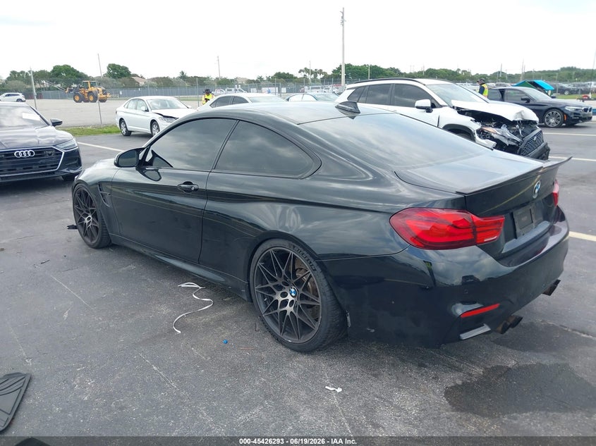 2018 BMW M4 VIN WBS4Y9C5XJAA85376 IAAI salvage auction — WATER/FLOOD, Rebuildable (Florida), sold $15,500 on 2026-07-30 (photo 3)