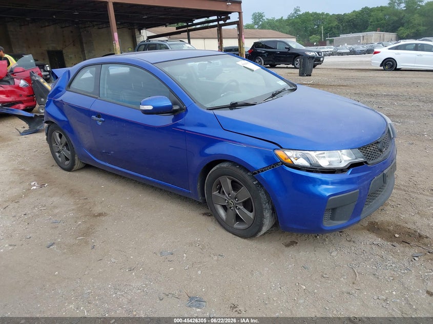 2010 Kia Forte VIN KNAFU6A25A5123893 IAAI salvage auction — REAR END, Mv-907A (New York), sold $450 on 2026-07-07 (photo 1)