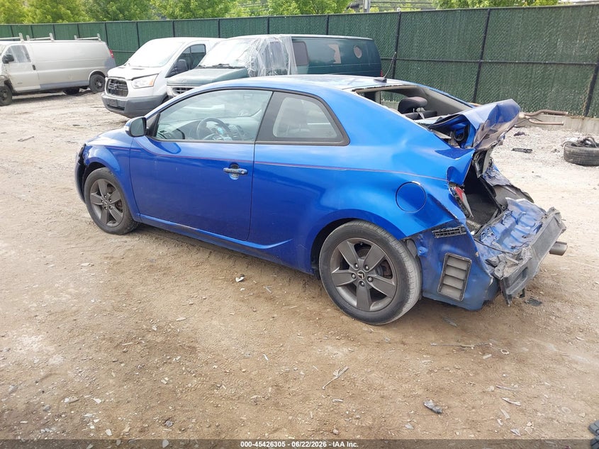 2010 Kia Forte VIN KNAFU6A25A5123893 IAAI salvage auction — REAR END, Mv-907A (New York), sold $450 on 2026-07-07 (photo 3)