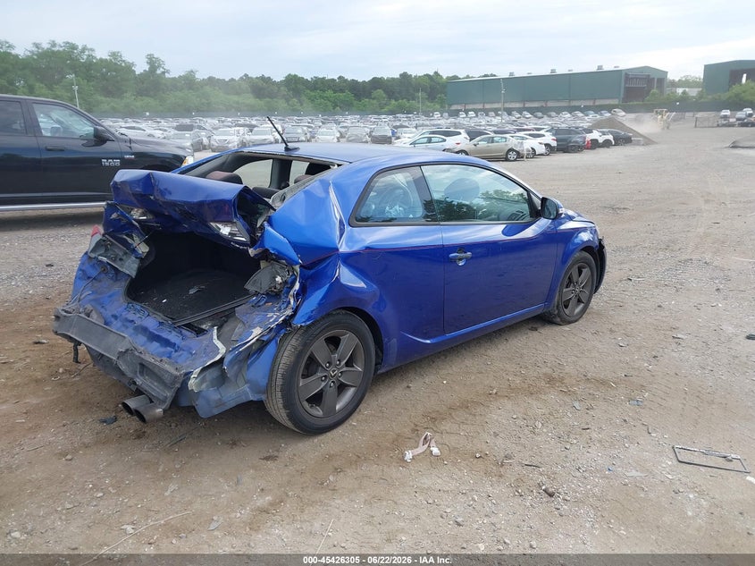 2010 Kia Forte VIN KNAFU6A25A5123893 IAAI salvage auction — REAR END, Mv-907A (New York), sold $450 on 2026-07-07 (photo 4)