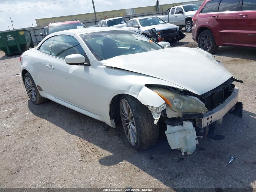 2011 Infiniti G37 VIN JN1CV6FE6BM950415 IAAI salvage auction — LEFT FRONT, Salvage (Texas), sold $575 on 2026-07-29 (photo 1)