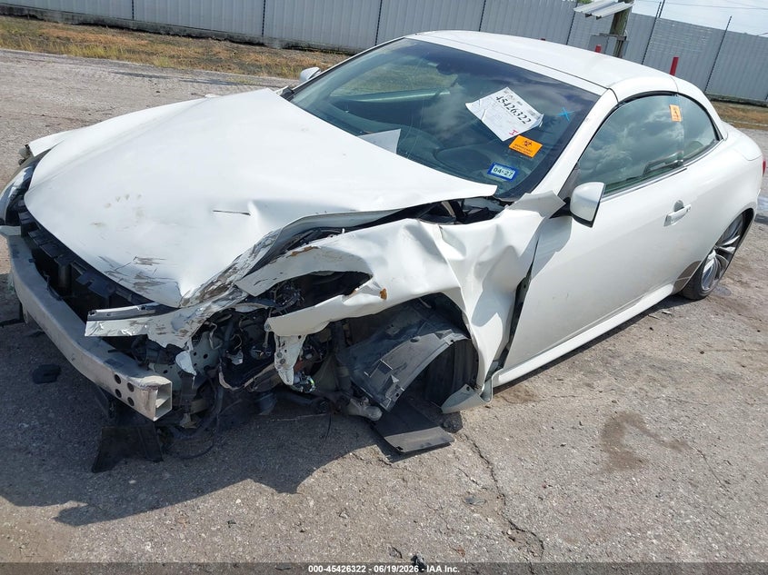 2011 Infiniti G37 VIN JN1CV6FE6BM950415 IAAI salvage auction — LEFT FRONT, Salvage (Texas), sold $575 on 2026-07-29 (photo 2)
