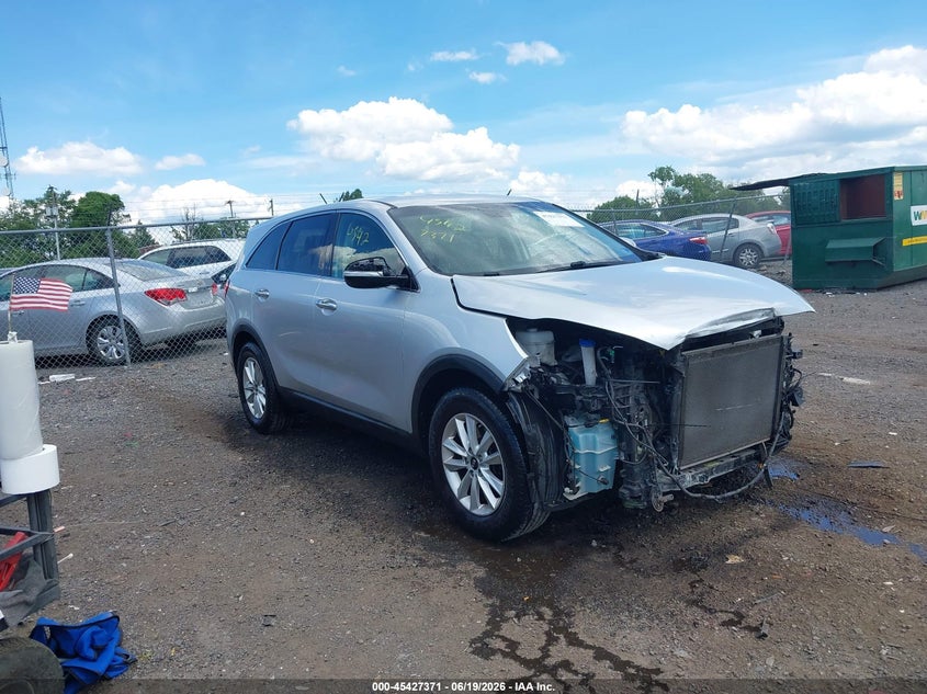 2019 Kia Sorento VIN 5XYPG4A59KG512428 IAAI salvage auction — FRONT END, Clear (Virginia), sold $2,000 on 2026-08-02 (photo 1)