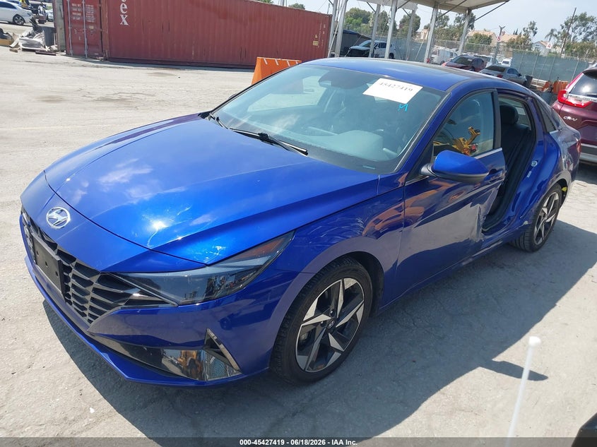 2023 Hyundai Elantra VIN KMHLN4AJ5PU074672 IAAI salvage auction — LEFT SIDE, Salvage (California), sold $6,300 on 2026-07-29 (photo 2)