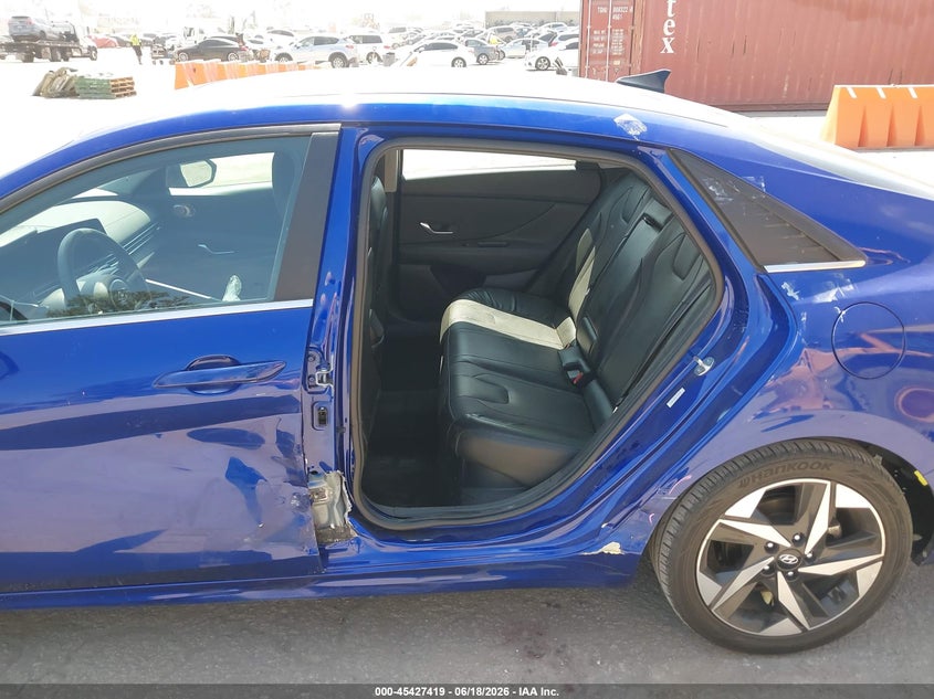 2023 Hyundai Elantra VIN KMHLN4AJ5PU074672 IAAI salvage auction — LEFT SIDE, Salvage (California), sold $6,300 on 2026-07-29 (photo 6)
