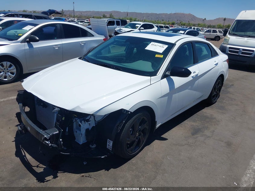 2026 Hyundai Elantra VIN KMHLS4DGXTU169344 IAAI salvage auction — FRONT END, Salvage Title, sold $8,600 on 2026-07-28 (photo 2)