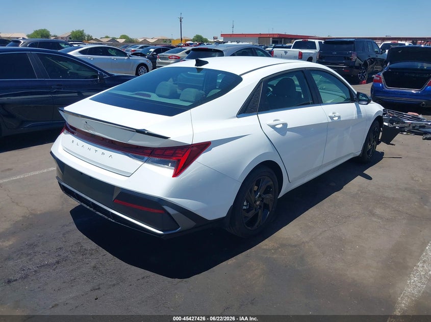2026 Hyundai Elantra VIN KMHLS4DGXTU169344 IAAI salvage auction — FRONT END, Salvage Title, sold $8,600 on 2026-07-28 (photo 4)