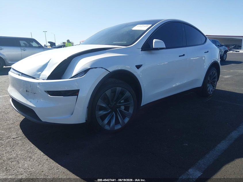 2026 Tesla Model y VIN 7SAYGDED6TF585032 IAAI salvage auction — FRONT END, Salvage Title, sold $14,900 on 2026-07-30 (photo 2)