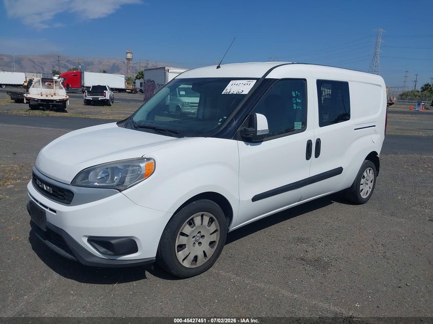 2019 Ram Promaster city VIN ZFBHRFBB3K6L88676 IAAI salvage auction — REAR END, Salvage (California), sold $3,600 on 2026-07-20 (photo 2)