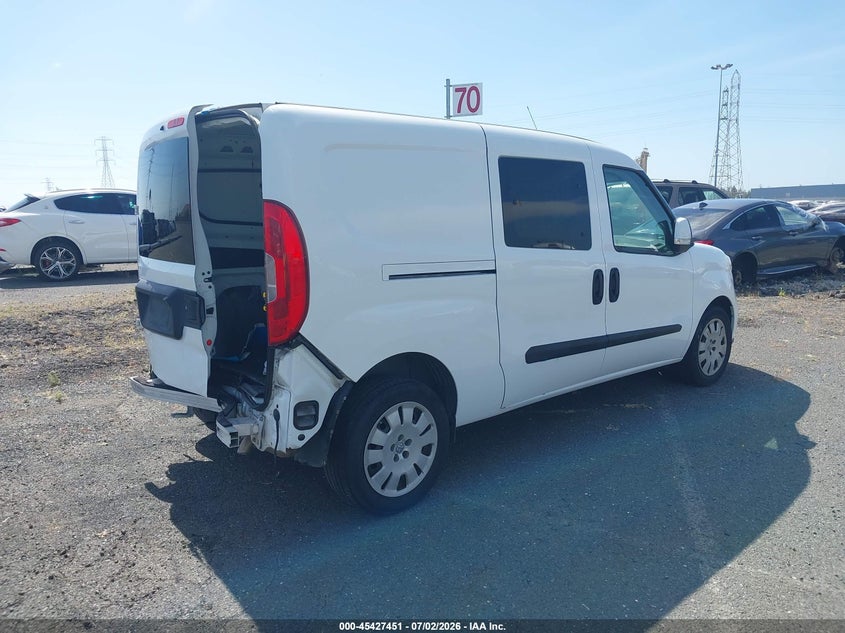 2019 Ram Promaster city VIN ZFBHRFBB3K6L88676 IAAI salvage auction — REAR END, Salvage (California), sold $3,600 on 2026-07-20 (photo 4)