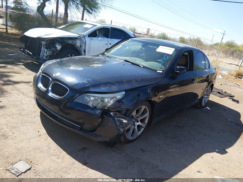 2009 BMW 5 series VIN WBANW13589C161142 IAAI salvage auction — LEFT FRONT, Salvage (Arizona), sold $650 on 2026-07-09 (photo 2)