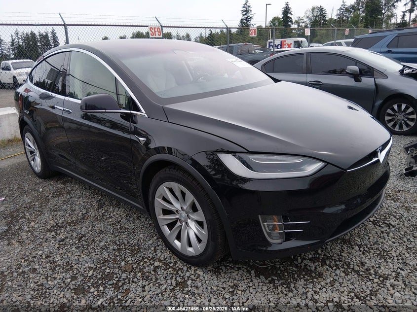 2018 Tesla Model x VIN 5YJXCBE21JF109453 IAAI salvage auction — REAR END, Bill Of Sale (Washington), sold $9,000 on 2026-07-08 (photo 1)