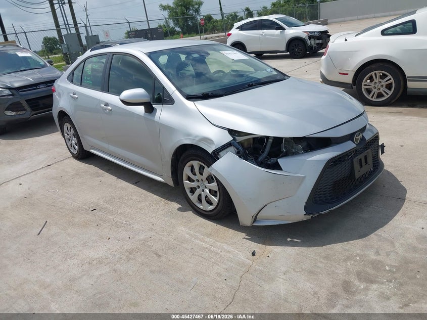 2021 Toyota Corolla VIN JTDEPMAE4MJ144220 IAAI salvage auction — FRONT END, Salvage (Texas), sold $3,450 on 2026-07-10 (photo 1)