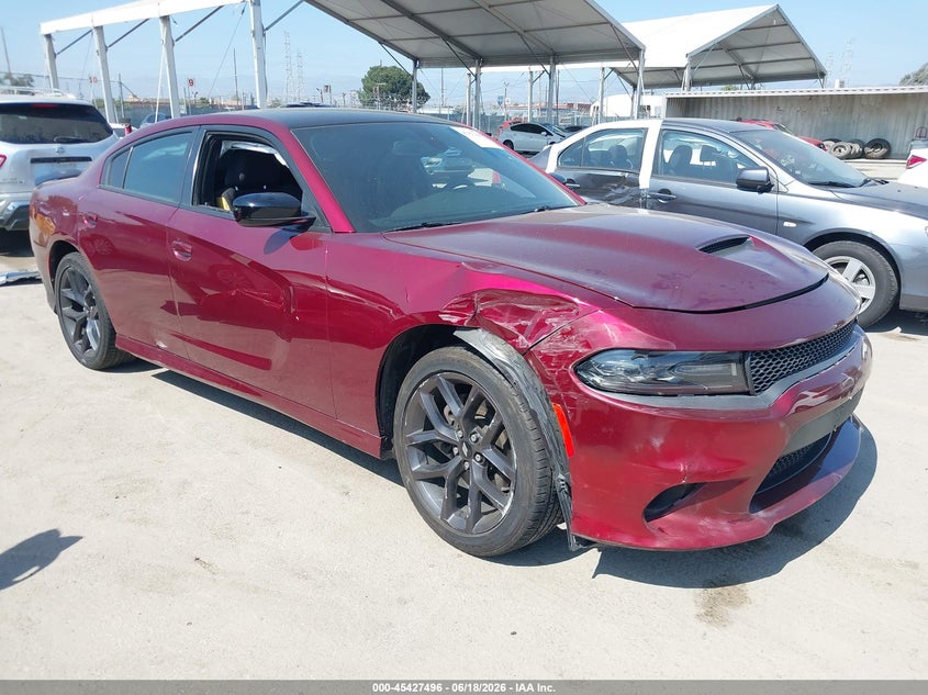 2019 Dodge Charger VIN 2C3CDXHG8KH545216 IAAI salvage auction — LEFT FRONT, Salvage Title, sold $2,700 on 2026-08-24 (photo 1)