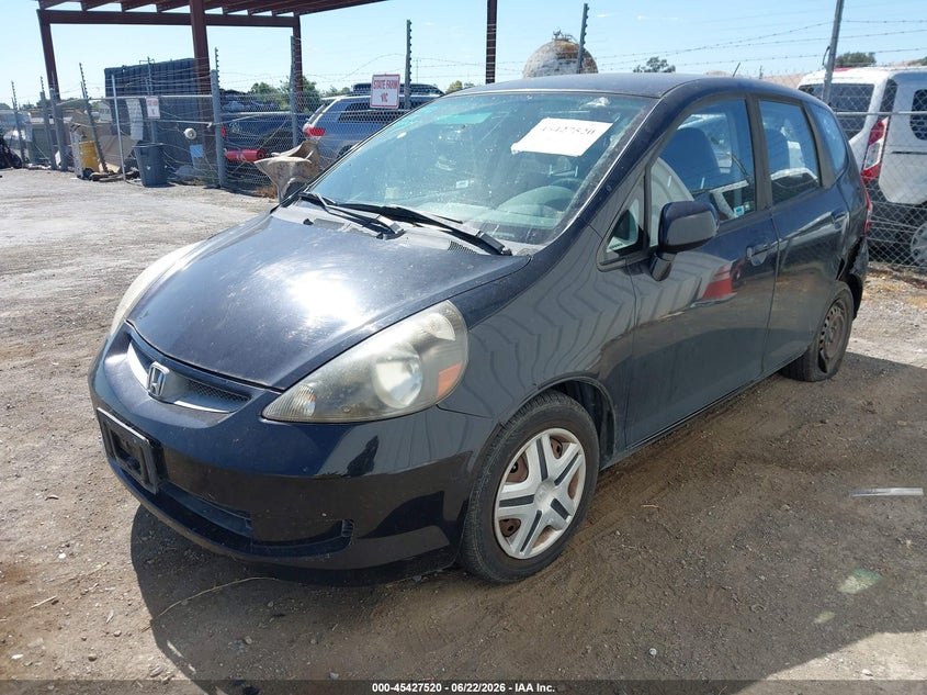 2008 Honda Fit VIN JHMGD37458S043924 IAAI salvage auction — LEFT REAR, Salvage (California), sold $700 on 2026-07-09 (photo 2)