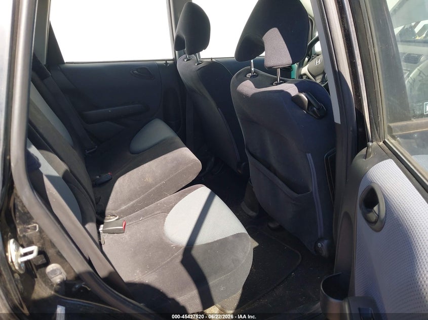 2008 Honda Fit VIN JHMGD37458S043924 IAAI salvage auction — LEFT REAR, Salvage (California), sold $700 on 2026-07-09 (photo 8)