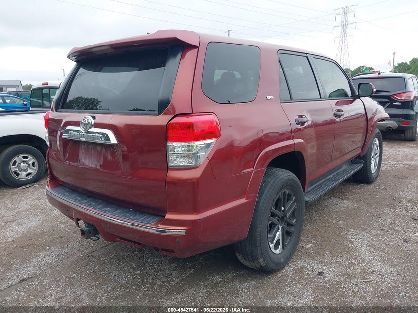 2013 Toyota 4runner VIN JTEBU5JR1D5126606 IAAI salvage auction — FRONT END, Clear (Indiana), sold $5,200 on 2026-07-22 (photo 4)