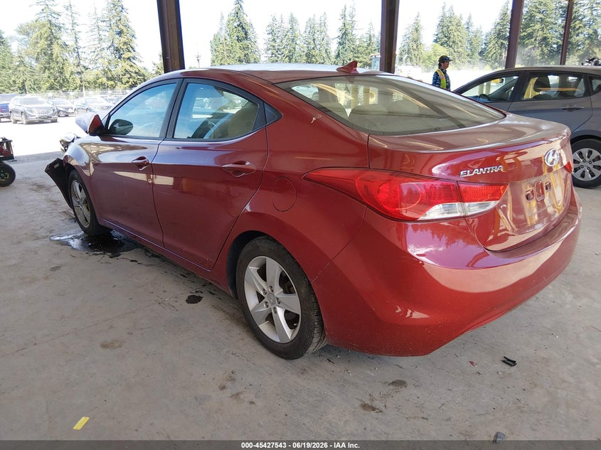 2012 Hyundai Elantra VIN KMHDH4AE2CU326967 IAAI salvage auction — FRONT END, Bill Of Sale (Washington), sold $600 on 2026-07-15 (photo 3)