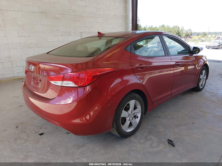 2012 Hyundai Elantra VIN KMHDH4AE2CU326967 IAAI salvage auction — FRONT END, Bill Of Sale (Washington), sold $600 on 2026-07-15 (photo 4)