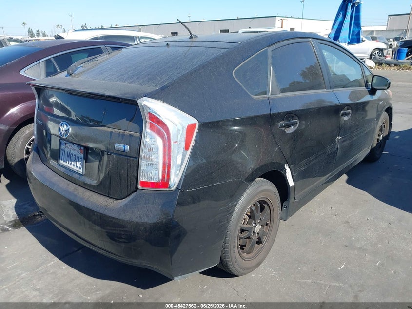 2015 Toyota Prius VIN JTDKN3DU4F0451420 IAAI salvage auction — SIDE, Salvage Certificate (California), sold $950 on 2026-07-08 (photo 4)