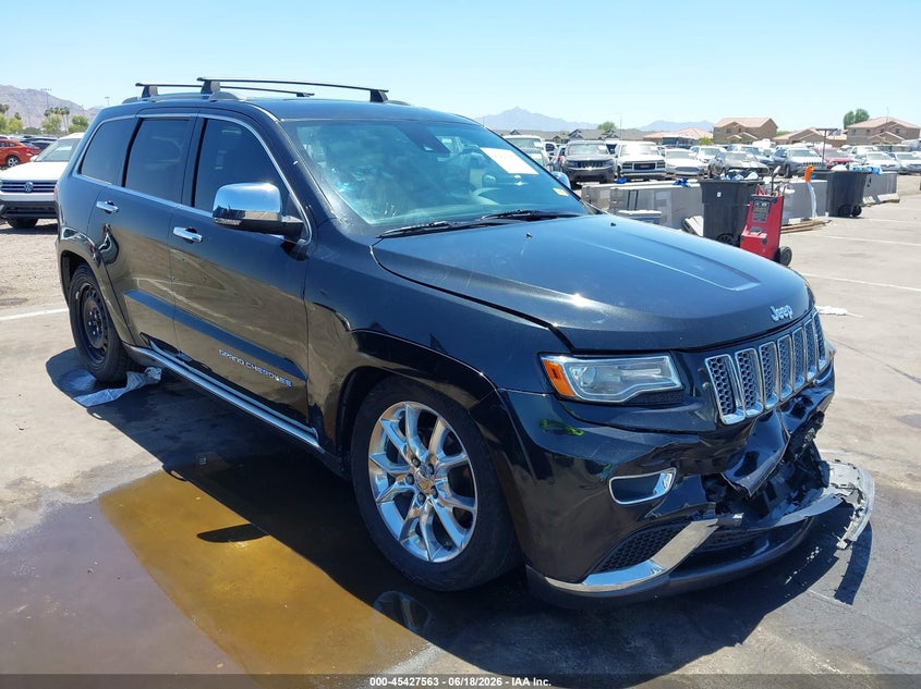 2014 Jeep Grand cherokee VIN 1C4RJFJG1EC501245 IAAI salvage auction — FRONT END, Salvage Title, sold $3,400 on 2026-08-01 (photo 1)