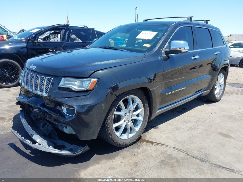 2014 Jeep Grand cherokee VIN 1C4RJFJG1EC501245 IAAI salvage auction — FRONT END, Salvage Title, sold $3,400 on 2026-08-01 (photo 2)