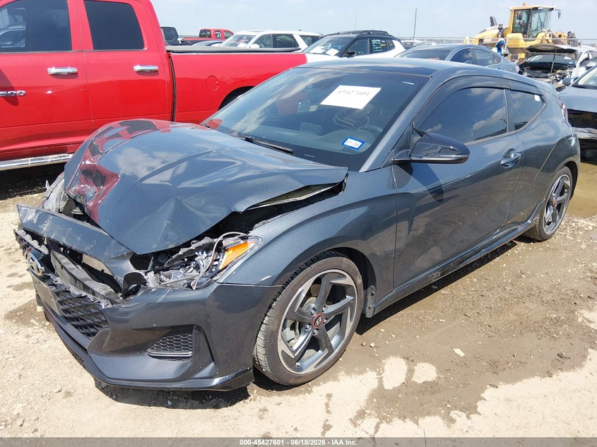 2020 Hyundai Veloster VIN KMHTH6AB7LU024877 IAAI salvage auction — FRONT END, Salvage (Texas), sold $2,050 on 2026-07-28 (photo 2)