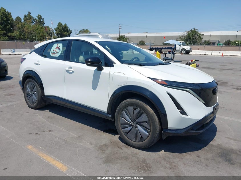 2023 Nissan Ariya VIN JN1CF0BB9PM709199 IAAI salvage auction — LEFT REAR, Salvage (California), sold $8,300 on 2026-07-29 (photo 1)