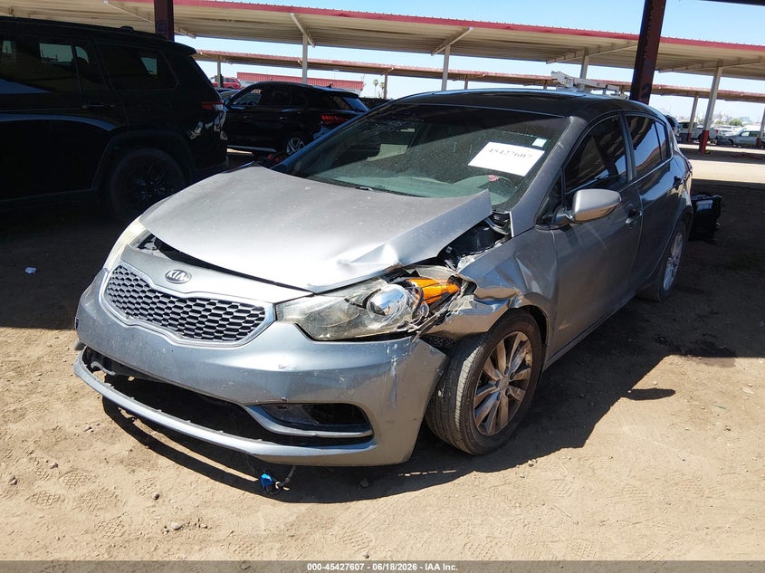 2015 Kia Forte VIN KNAFX5A82F5345224 IAAI salvage auction — LEFT FRONT, Salvage (Arizona), sold $1,100 on 2026-07-14 (photo 6)