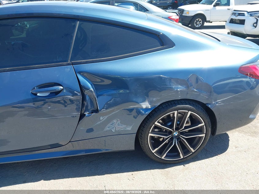 2021 BMW 4er VIN WBA53AP08MCF74553 IAAI salvage auction — LEFT SIDE, Salvage Title, sold $13,800 on 2026-07-27 (photo 6)