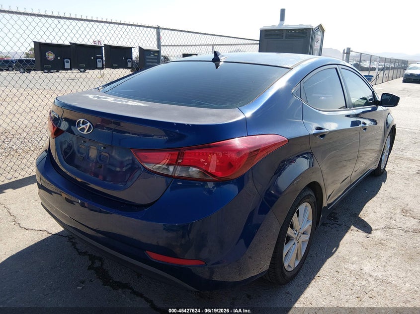 2015 Hyundai Elantra VIN 5NPDH4AE2FH637639 IAAI salvage auction — FRONT END, Original (Texas), sold $2,400 on 2026-08-02 (photo 4)