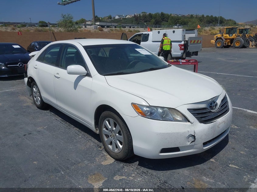 2007 Toyota Camry hybrid VIN JTNBB46K973029990 IAAI salvage auction — FRONT & REAR, Salvage (California), sold $25 on 2026-07-22 (photo 1)
