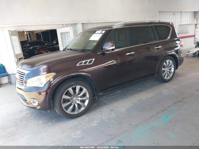 2013 Infiniti Qx56 VIN JN8AZ2NE4D9041246 IAAI salvage auction — NORMAL WEAR, Clear (Florida), sold $2,625 on 2026-07-15 (photo 2)