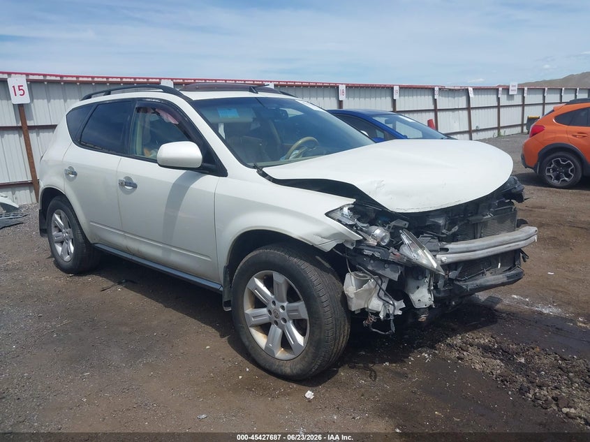 2006 Nissan Murano VIN JN8AZ08W96W551962 IAAI salvage auction — FRONT & REAR, Bill Of Sale (Washington), sold $300 on 2026-07-14 (photo 1)