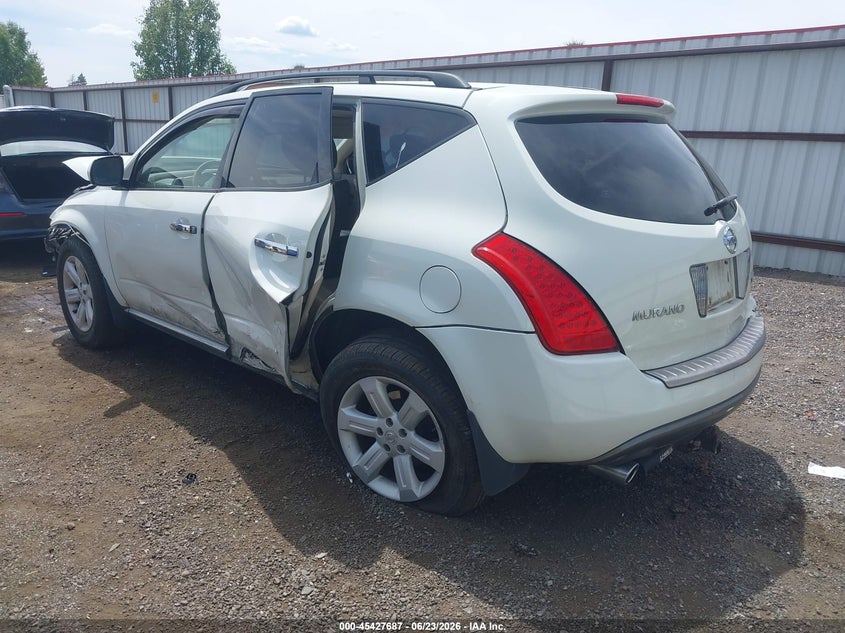 2006 Nissan Murano VIN JN8AZ08W96W551962 IAAI salvage auction — FRONT & REAR, Bill Of Sale (Washington), sold $300 on 2026-07-14 (photo 3)