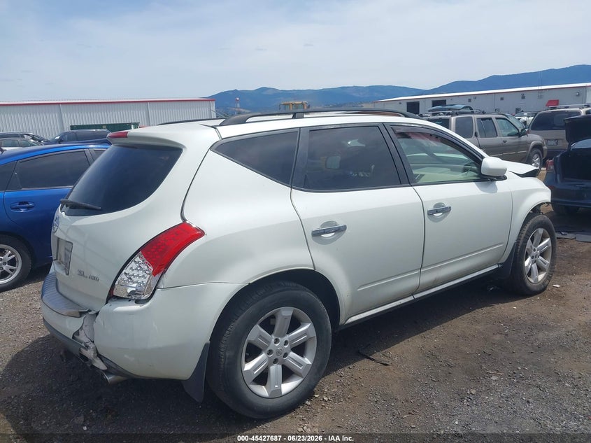 2006 Nissan Murano VIN JN8AZ08W96W551962 IAAI salvage auction — FRONT & REAR, Bill Of Sale (Washington), sold $300 on 2026-07-14 (photo 4)