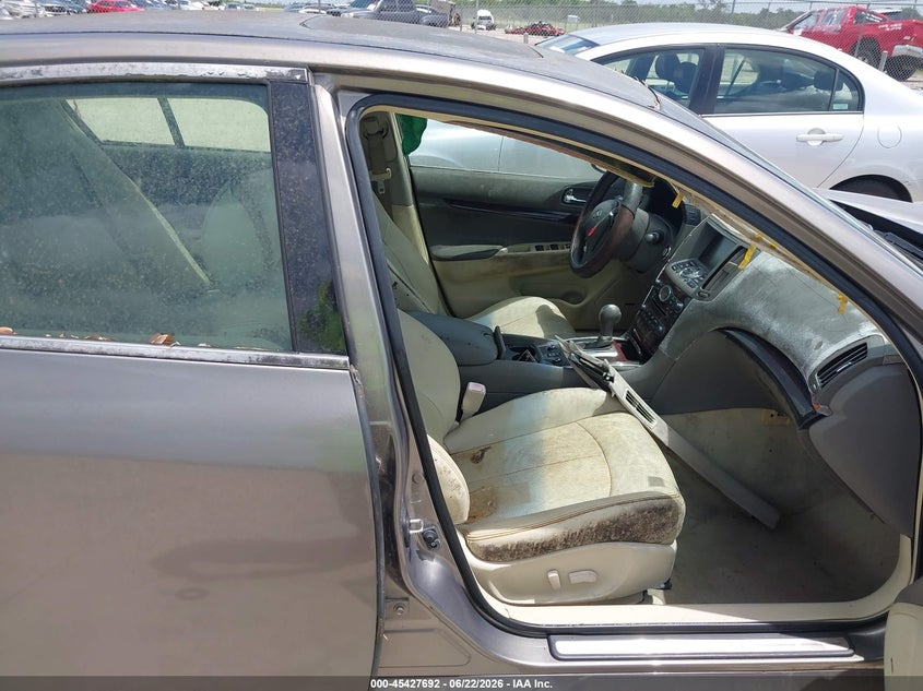 2011 Infiniti G37 VIN JN1CV6AR1BM405684 IAAI salvage auction — WATER/FLOOD, Salvage (Texas), sold $525 on 2026-07-17 (photo 5)