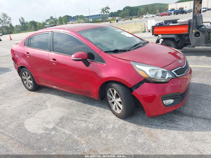 2013 Kia Rio VIN KNADN4A39D6211300 IAAI salvage auction — NORMAL WEAR, Clear (Florida), sold $300 on 2026-07-23 (photo 1)
