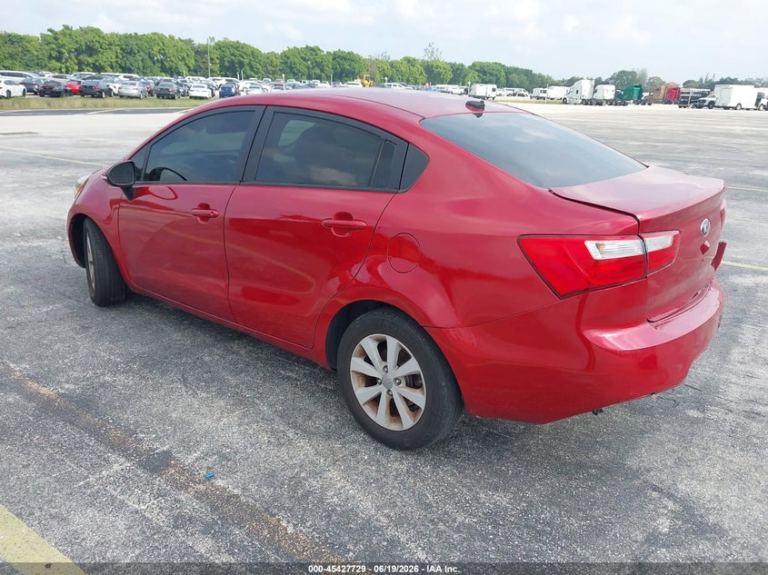 2013 Kia Rio VIN KNADN4A39D6211300 IAAI salvage auction — NORMAL WEAR, Clear (Florida), sold $300 on 2026-07-23 (photo 3)