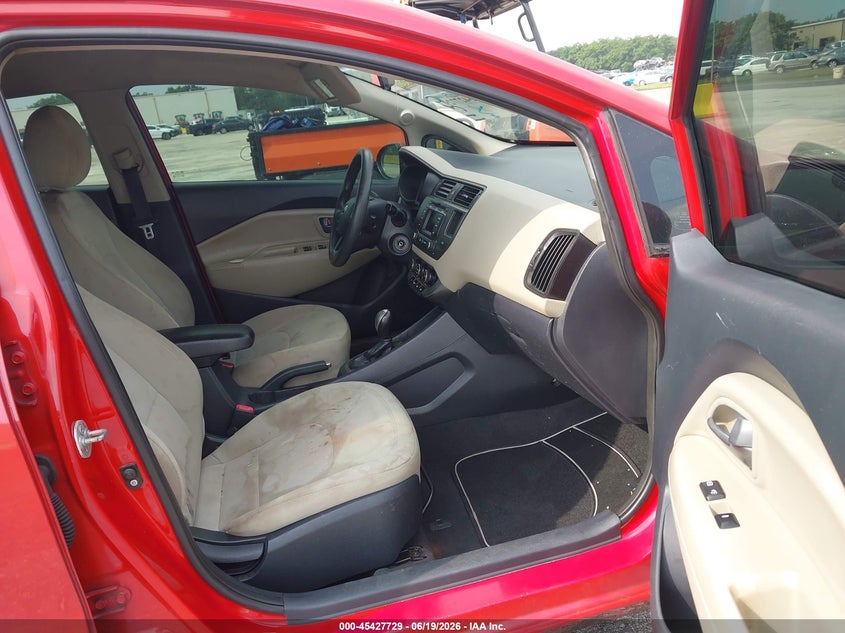 2013 Kia Rio VIN KNADN4A39D6211300 IAAI salvage auction — NORMAL WEAR, Clear (Florida), sold $300 on 2026-07-23 (photo 5)