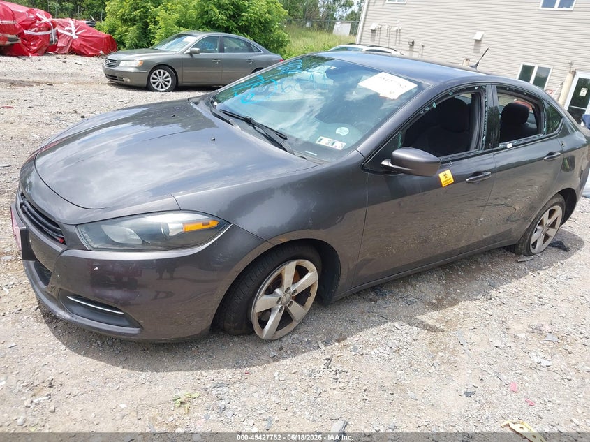 2015 Dodge Dart VIN 1C3CDFBB6FD309724 IAAI salvage auction — VANDALISM, Salvage Title, sold $350 on 2026-07-31 (photo 2)